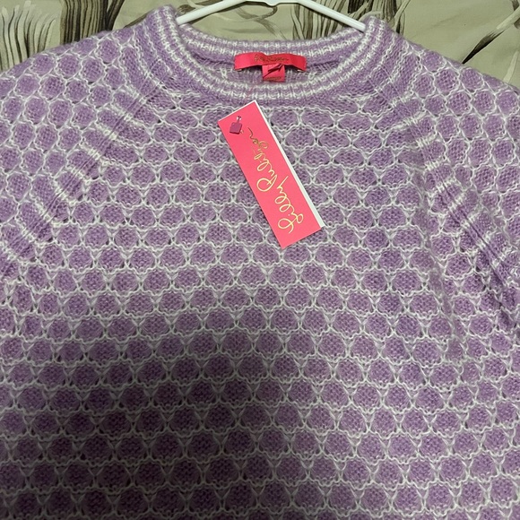 Lilly Pulitzer Spring Corabella sweater lilac soft purple sz M 8/10 - Picture 3 of 6